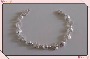 NEW~925 Sterling Silver Seashell & Sand Dollar Link Tennis Bracelet